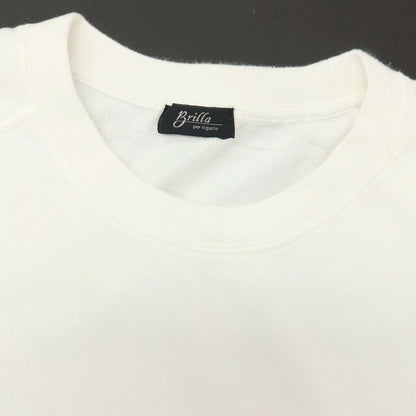 【中古】ブリッラ ペル イル グスト Brilla per il gusto コットン スウェット クルーネック 半袖Ｔシャツ ホワイト【サイズM】【 状態ランクB 】【 メンズ 】