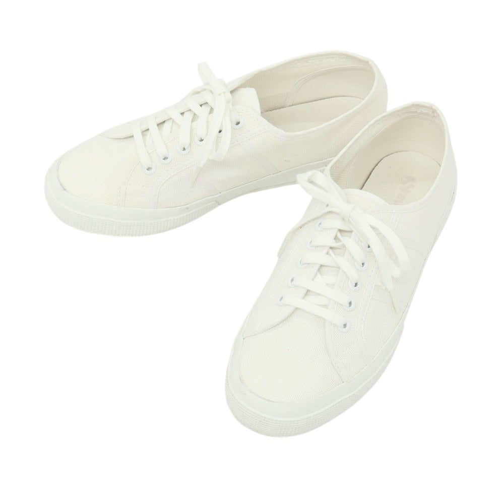 【中古】スペルガ SUPERGA キャンバス スニーカー ホワイト【サイズ41】【 状態ランクC 】【 メンズ 】