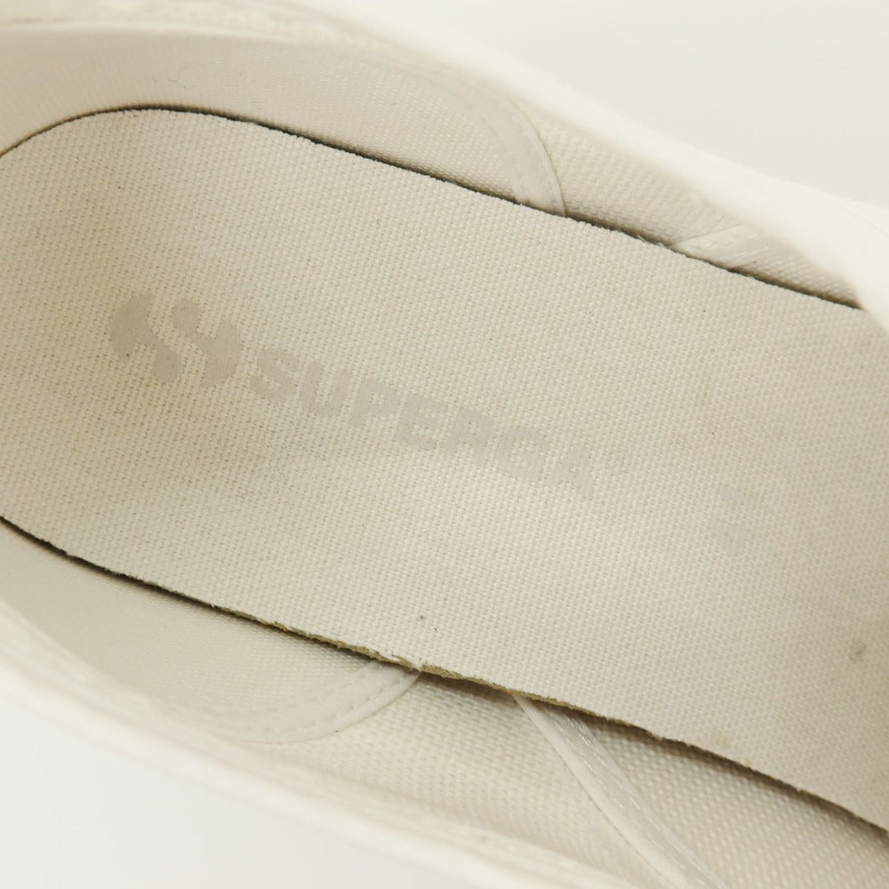 【中古】スペルガ SUPERGA キャンバス スニーカー ホワイト【サイズ41】【 状態ランクC 】【 メンズ 】