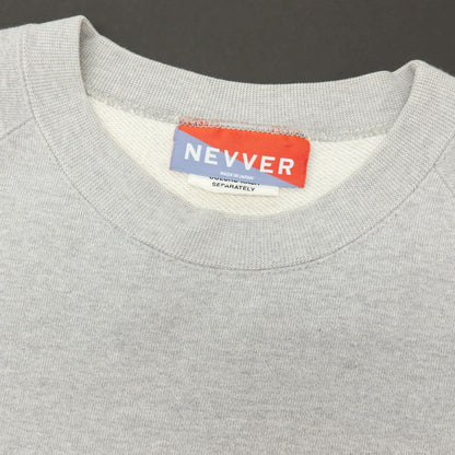 【中古】ブローシュア BROCHURE × NEVVER コットン クルーネック スウェット グレー【サイズXL】【 状態ランクB 】【 メンズ 】