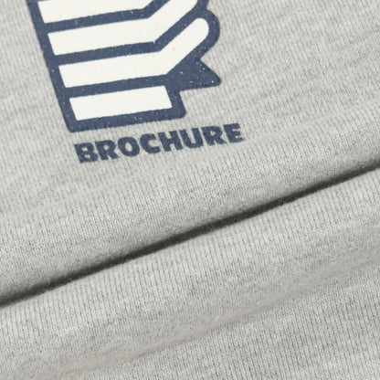 【中古】ブローシュア BROCHURE × NEVVER コットン クルーネック スウェット グレー【サイズXL】【 状態ランクB 】【 メンズ 】