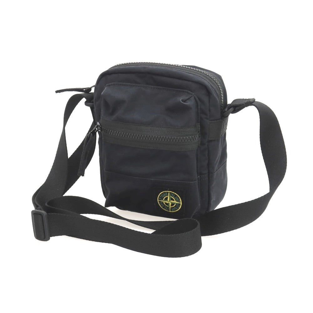 【中古】ストーンアイランド STONE ISLAND コットン ショルダーバッグ ブラック【 状態ランクB 】【 メンズ 】