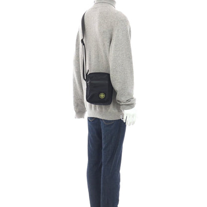 【中古】ストーンアイランド STONE ISLAND コットン ショルダーバッグ ブラック【 状態ランクB 】【 メンズ 】