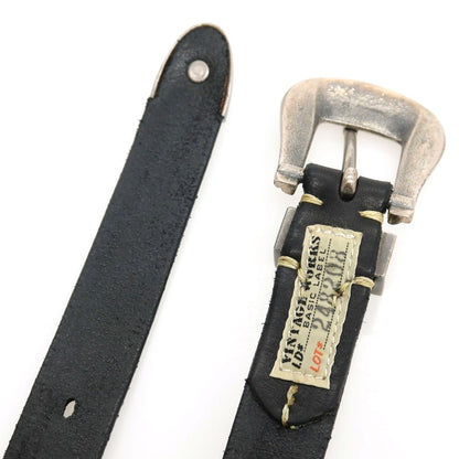 【中古】ヴィンテージワークス VINTAGE WORKS ウエスタン レザー ベルト ブラック【サイズ37/94】【 状態ランクA 】【 メンズ 】