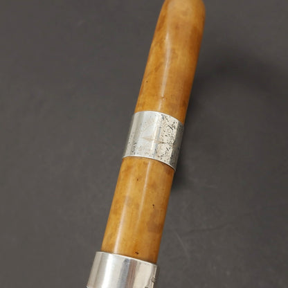 【中古】グローブトロッター GLOBE TROTTER × FOX UMBRELLAS ウッドハンドル 長傘 ダークグレー【 状態ランクC 】【 メンズ 】