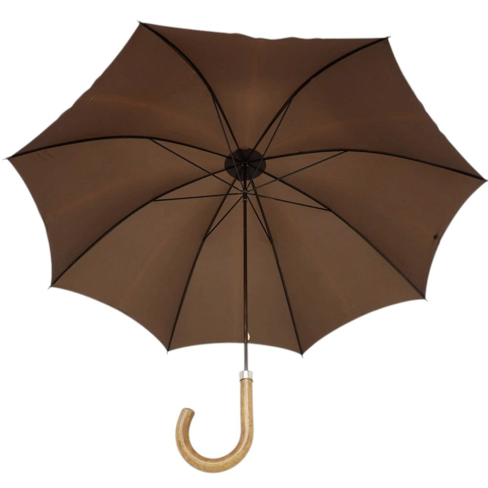 【中古】フォックス アンブレラズ FOX UMBRELLAS ウッドハンドル 長傘 ブラウン【 状態ランクD 】【 メンズ 】