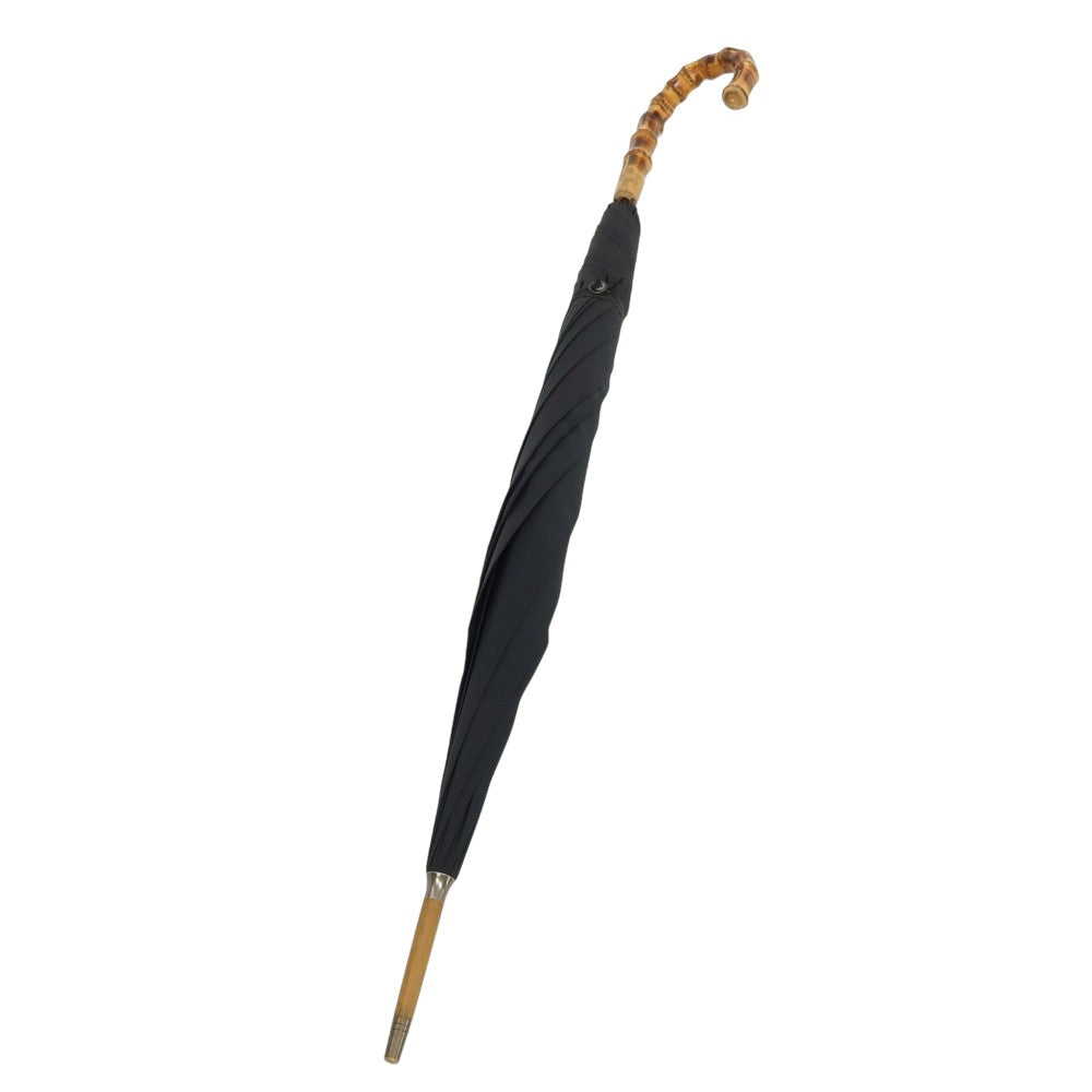 【中古】フォックス アンブレラズ FOX UMBRELLAS ワンギーハンドル 長傘 ブラック【 状態ランクC 】【 メンズ 】