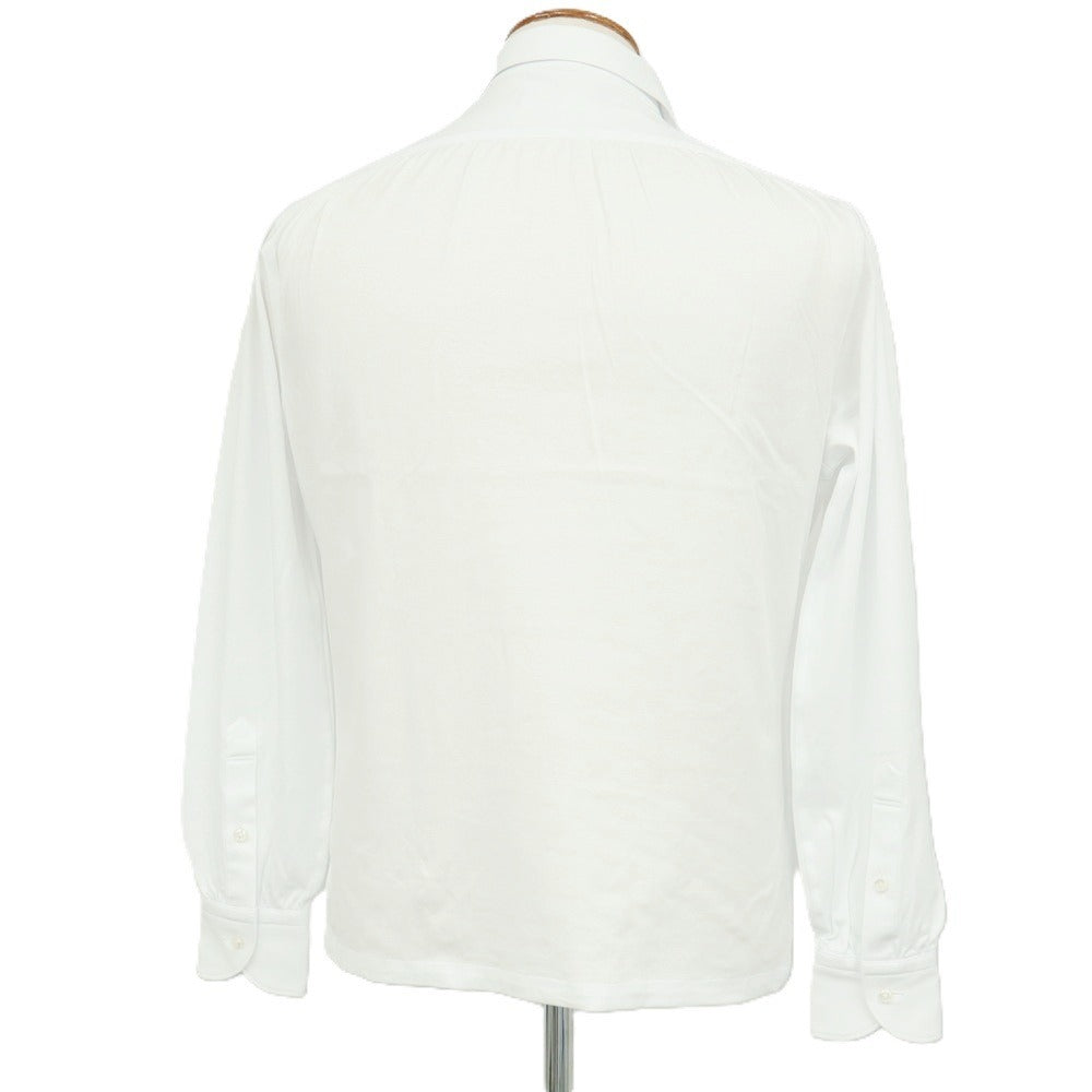 【中古】ミナミ シャツ MINAMI SHIRTS BESPOKE（フルオーダー） コットン 長袖ポロシャツ ホワイト【サイズ表記なし（M位）】【 状態ランクA 】【 メンズ 】