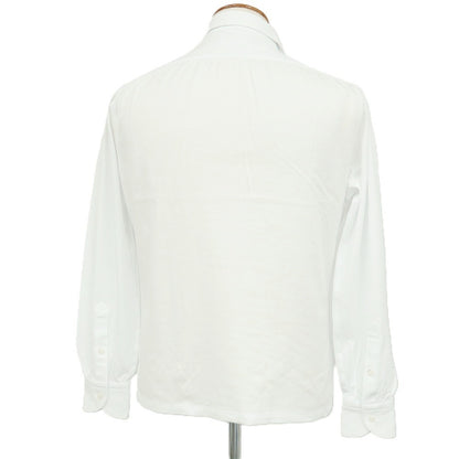 【中古】ミナミ シャツ MINAMI SHIRTS BESPOKE（フルオーダー） コットン 長袖ポロシャツ ホワイト【サイズ表記なし（M位）】【 状態ランクA 】【 メンズ 】
