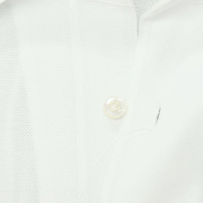 【中古】ミナミ シャツ MINAMI SHIRTS BESPOKE（フルオーダー） コットン 長袖ポロシャツ ホワイト【サイズ表記なし（M位）】【 状態ランクA 】【 メンズ 】