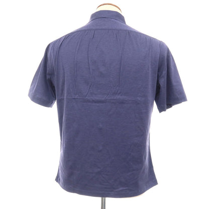 【中古】ミナミ シャツ MINAMI SHIRTS BESPOKE（フルオーダー） コットン 半袖ポロシャツ パープルブルー【サイズ表記なし（M位）】【 状態ランクA 】【 メンズ 】