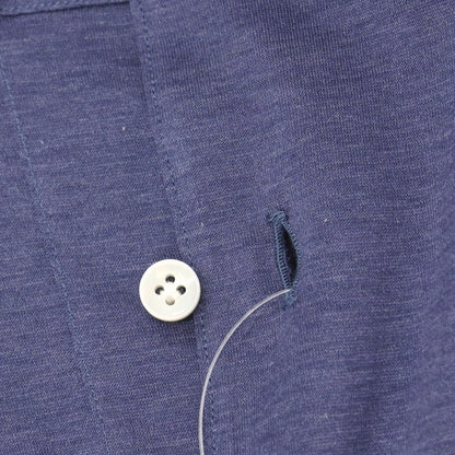 【中古】ミナミ シャツ MINAMI SHIRTS BESPOKE（フルオーダー） コットン 半袖ポロシャツ パープルブルー【サイズ表記なし（M位）】【 状態ランクA 】【 メンズ 】