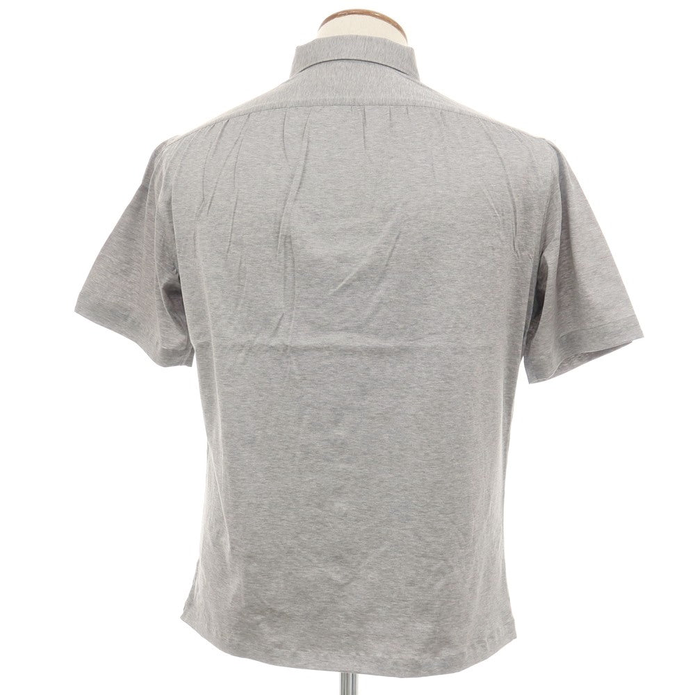 【中古】ミナミ シャツ MINAMI SHIRTS BESPOKE（フルオーダー） コットン 半袖ポロシャツ グレー【サイズ表記なし（M位）】【 状態ランクA 】【 メンズ 】