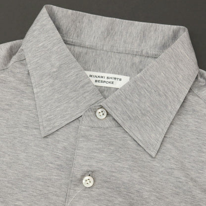 【中古】ミナミ シャツ MINAMI SHIRTS BESPOKE（フルオーダー） コットン 半袖ポロシャツ グレー【サイズ表記なし（M位）】【 状態ランクA 】【 メンズ 】