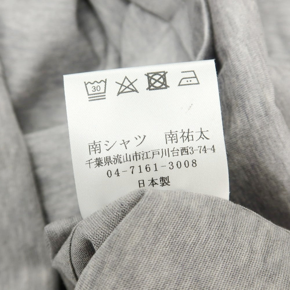 【中古】ミナミ シャツ MINAMI SHIRTS BESPOKE（フルオーダー） コットン 半袖ポロシャツ グレー【サイズ表記なし（M位）】【 状態ランクA 】【 メンズ 】