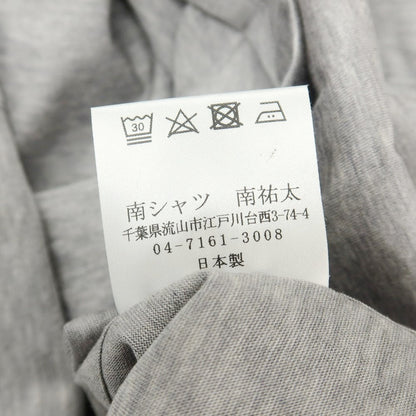 【中古】ミナミ シャツ MINAMI SHIRTS BESPOKE（フルオーダー） コットン 半袖ポロシャツ グレー【サイズ表記なし（M位）】【 状態ランクA 】【 メンズ 】