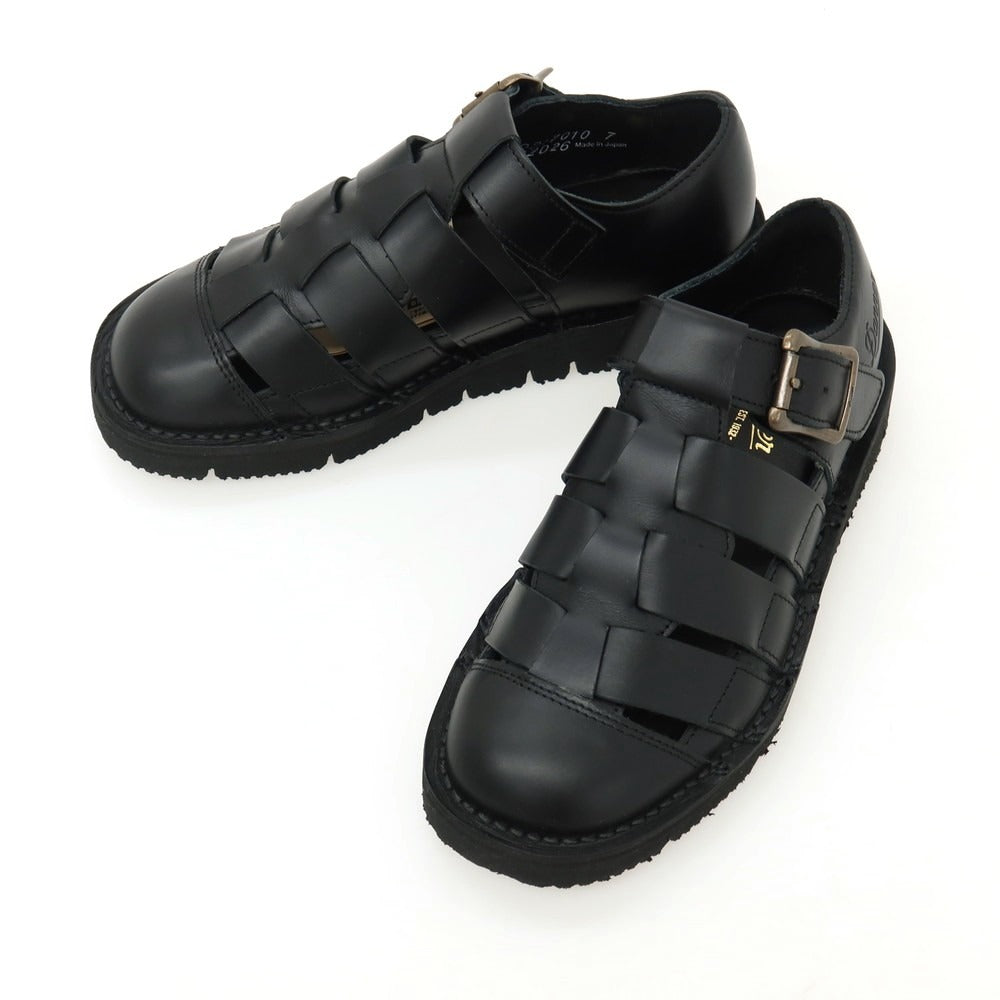【中古】【未使用】ダナー Danner Pittock Gurukha レザー サンダル ブラック【サイズ25】【 状態ランクS 】【 メンズ 】