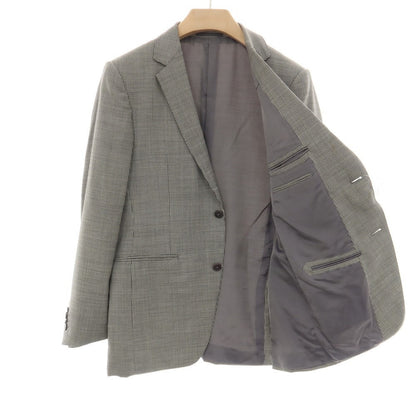 【中古】エルメネジルドゼニア Ermenegildo Zegna ウール 2B テーラードジャケット ブラックxホワイト【サイズ48 R】【 状態ランクC 】【 メンズ 】