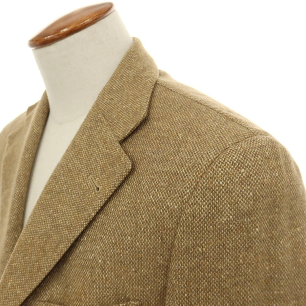 【中古】コルネリアーニ CORNELIANI ウールカシミヤシルク 3B テーラードジャケット ベージュ【サイズ46】【 状態ランクC 】【 メンズ 】