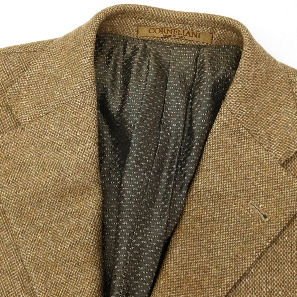 【中古】コルネリアーニ CORNELIANI ウールカシミヤシルク 3B テーラードジャケット ベージュ【サイズ46】【 状態ランクC 】【 メンズ 】