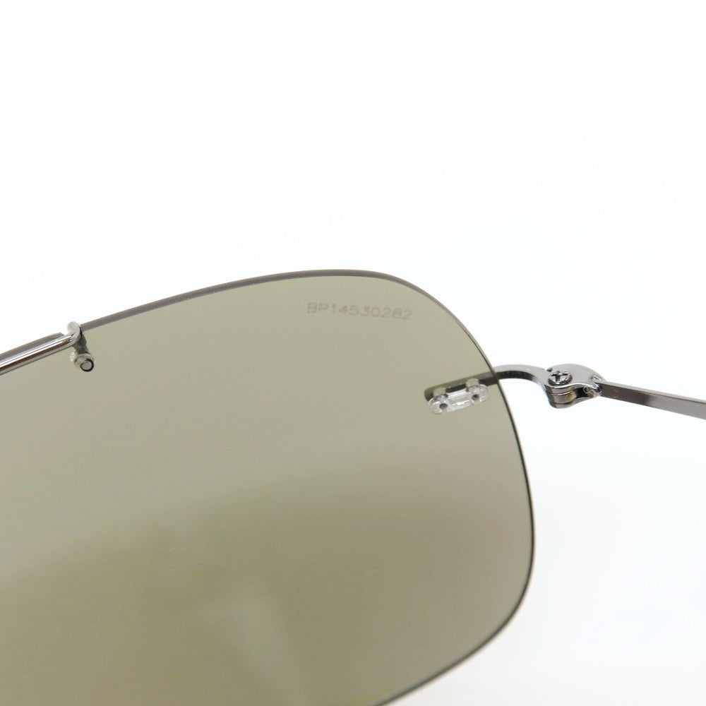 【中古】プラダスポーツ PRADA SPORTS リムレス ミラーレンズ サングラス シルバーxブルー【サイズ63□14_140】【 状態ランクB 】【 メンズ 】