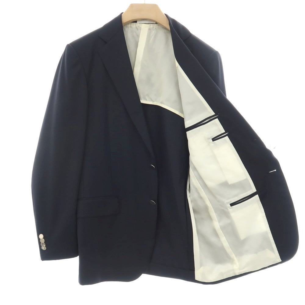 【中古】ラファエル カルーゾ CARUSO Raffaele Caruso TOMORROWLAND別注 Superfine110’S ウール 2B テーラードジャケット ダークネイビー【サイズ50】【 状態ランクA 】【 メンズ 】