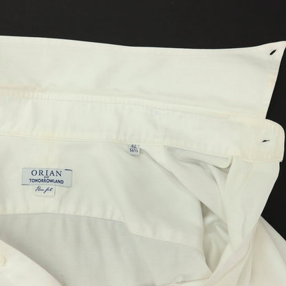 【中古】オリアン ORIAN TOMORROWLAND別注 コットン ボタンダウン ドレスシャツ ホワイト【サイズ42】【 状態ランクC 】【 メンズ 】