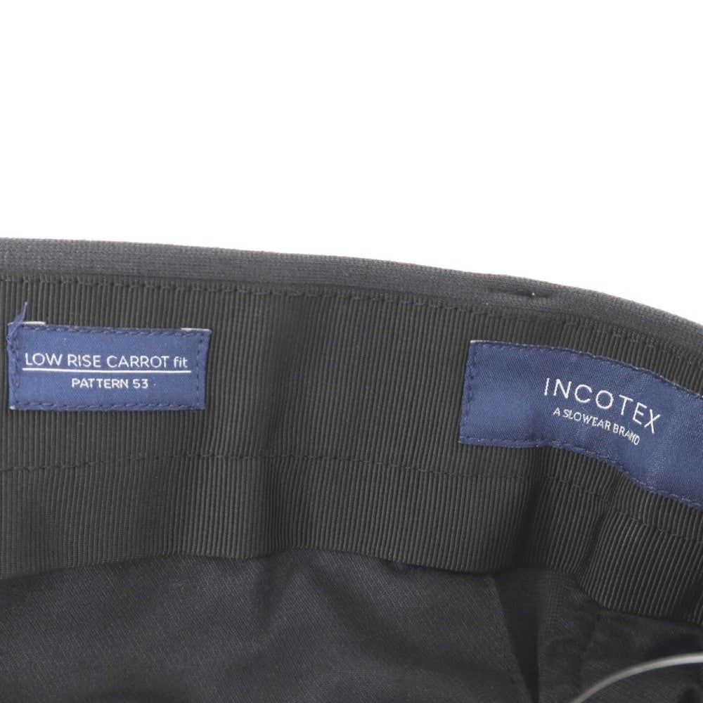 【中古】インコテックス INCOTEX レーヨンナイロンポリウレタン ジャージー カジュアルスラックスパンツ ダークグレー【サイズ48】【 状態ランクB 】【 メンズ 】