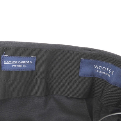 【中古】インコテックス INCOTEX レーヨンナイロンポリウレタン ジャージー カジュアルスラックスパンツ ダークグレー【サイズ48】【 状態ランクB 】【 メンズ 】