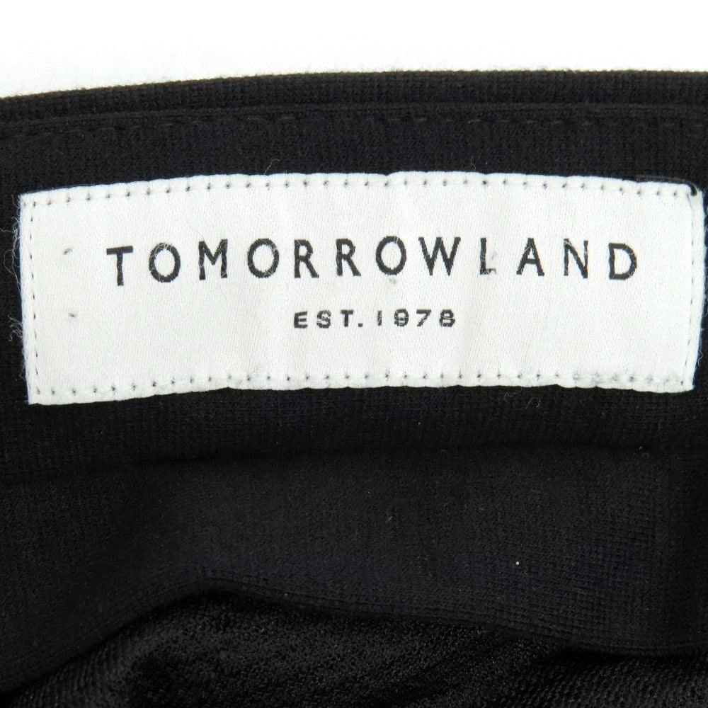 【中古】トゥモローランド TOMORROWLAND アクリルナイロンレーヨン ジャージー イージー カジュアルスラックスパンツ ブラック【サイズM】【 状態ランクB 】【 メンズ 】