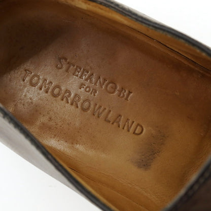 【中古】ステファノ ビ STEFANOBI TOMORROWLAND別注 カーフ ドレスシューズ グレイッシュブラウン【サイズ8 1/2】【 状態ランクC 】【 メンズ 】