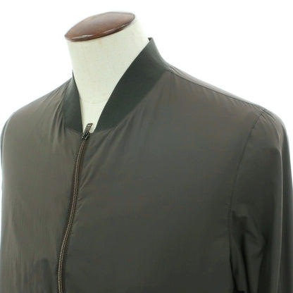【中古】ヘルノ Herno ナイロンポリウレタン ダブルジップ スイングトップ ダークオリーブ【サイズ50】【 状態ランクA 】【 メンズ 】