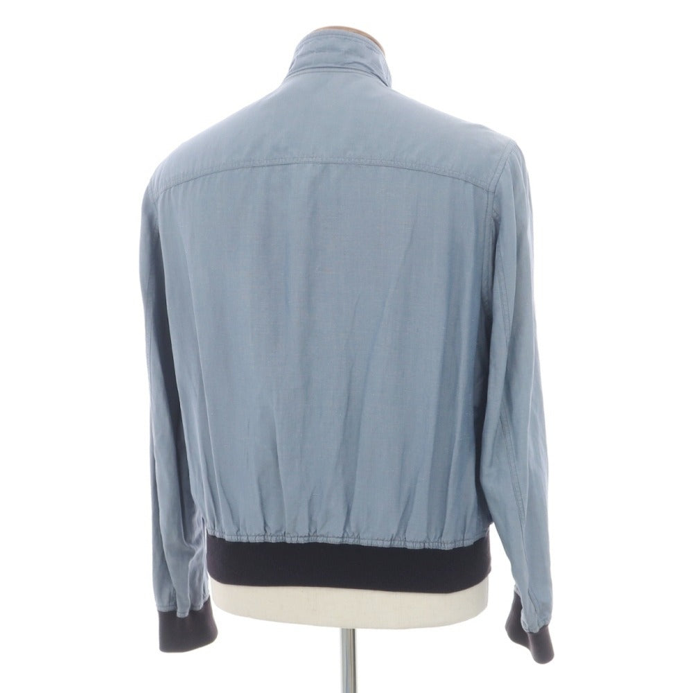 【中古】ルチアーノ バルベラ LUCIANO BARBERA シルクリネン スイングトップ ブルー【サイズ48】【 状態ランクC 】【 メンズ 】