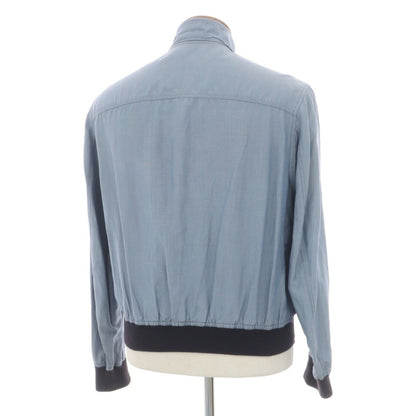 【中古】ルチアーノ バルベラ LUCIANO BARBERA シルクリネン スイングトップ ブルー【サイズ48】【 状態ランクC 】【 メンズ 】