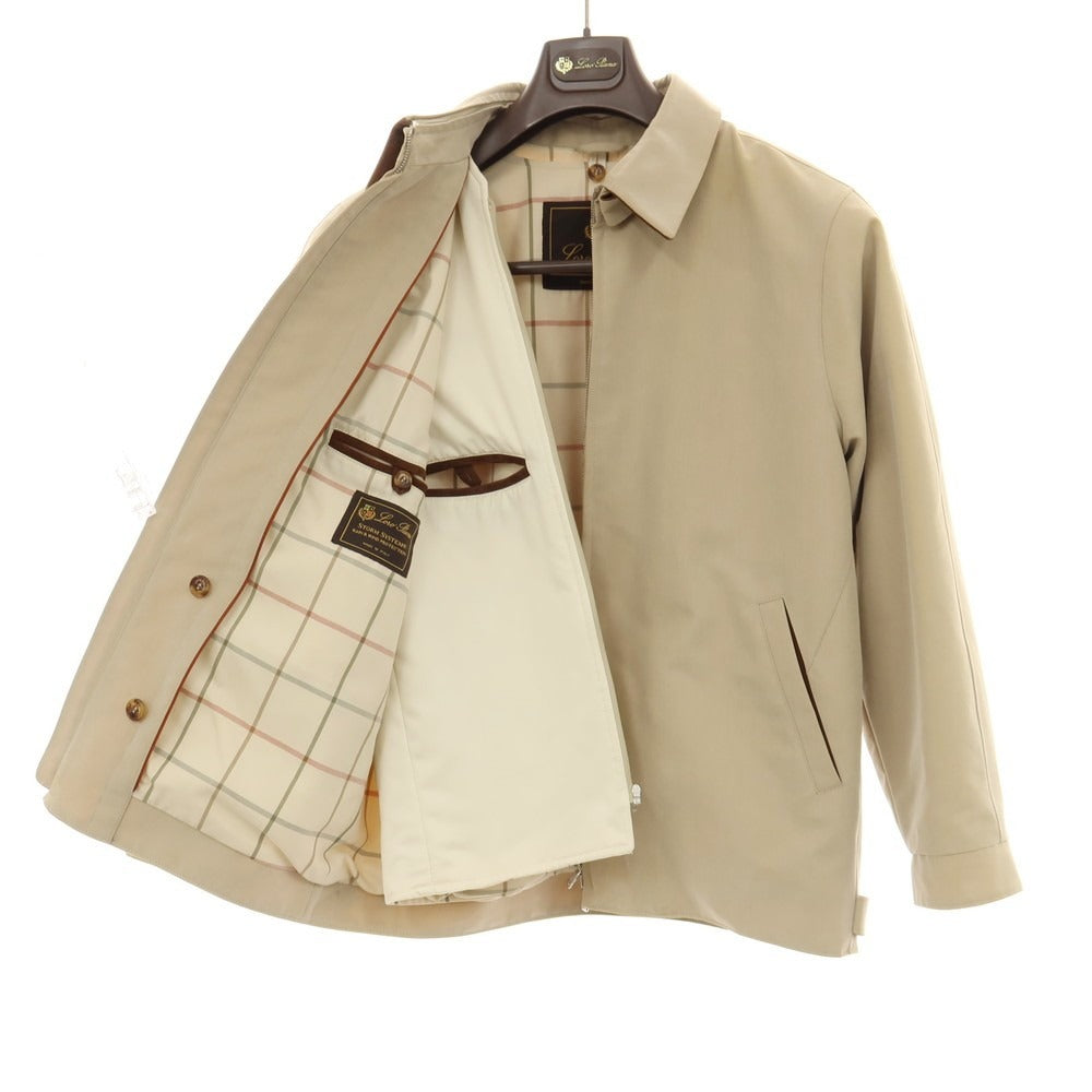 【中古】ロロピアーナ Loro Piana コットンナイロン 2WAY スイングトップ ベージュ【サイズM】【 状態ランクD 】【 メンズ 】