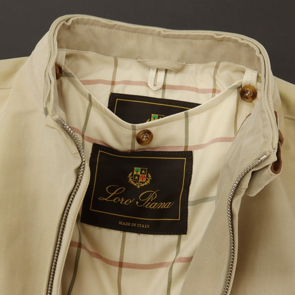 【中古】ロロピアーナ Loro Piana コットンナイロン 2WAY スイングトップ ベージュ【サイズM】【 状態ランクD 】【 メンズ 】