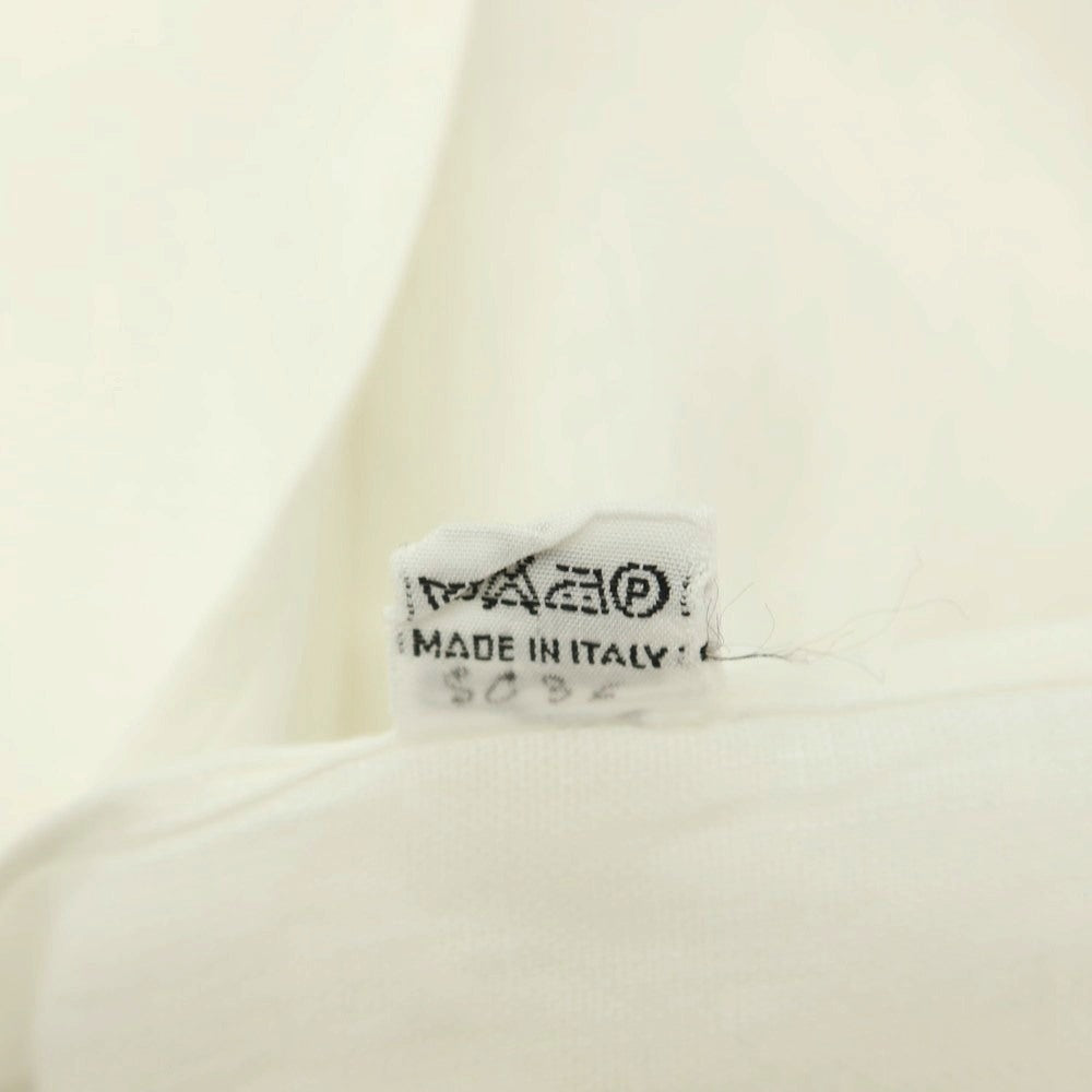 【中古】キートン Kiton リネン イタリアンカラー カジュアルシャツ ホワイト【サイズ39】【 状態ランクB 】【 メンズ 】