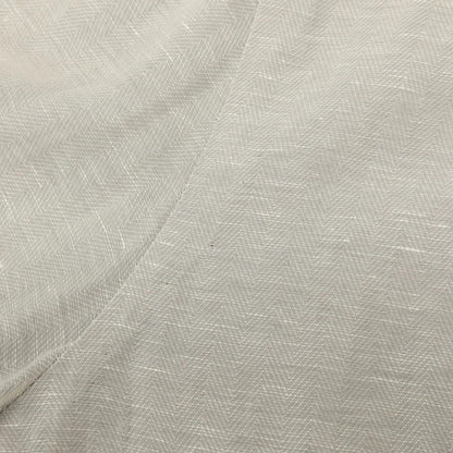【中古】バルバ BARBA BARNEYS NEW YORK別注 コットンリネン ヘリンボーン レギュラーカラー ドレスシャツ ライトグレー系【サイズ40】【 状態ランクC 】【 メンズ 】