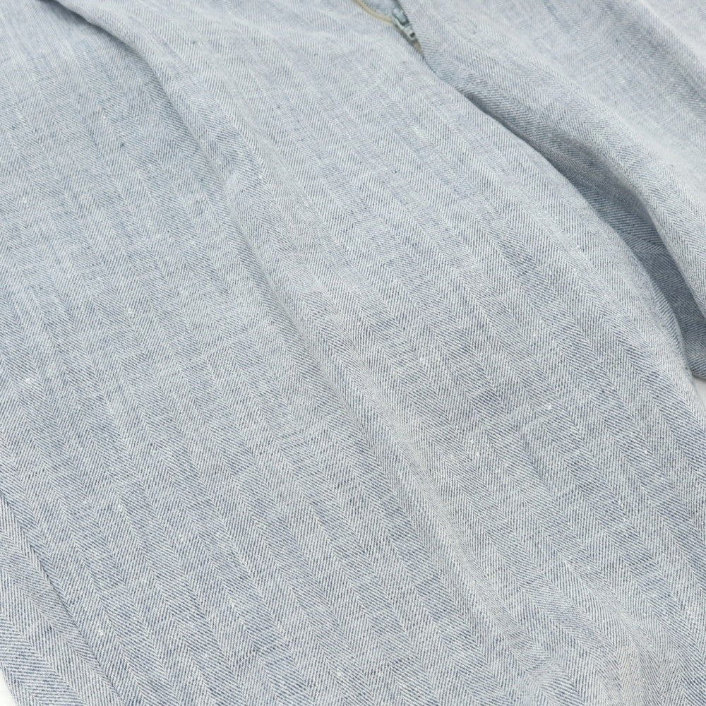 【中古】キートン Kiton リネン ヘリンボーン カジュアルスラックスパンツ ライトブルー【サイズ46】【 状態ランクC 】【 メンズ 】