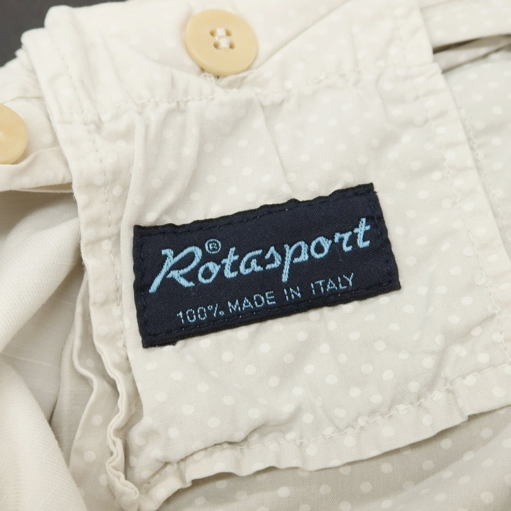 【中古】ロータスポーツ ROTA SPORTS コットンリネン カジュアルスラックスパンツ オフホワイト【サイズ50】【 状態ランクC 】【 メンズ 】