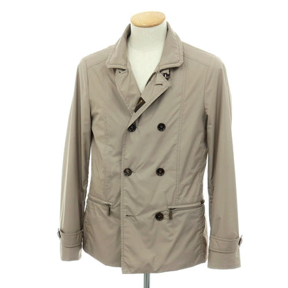 【中古】ムーレー MOORER ACQUA ポリエステル ブルゾン グレージュ【サイズ44】【 状態ランクC 】【 メンズ 】