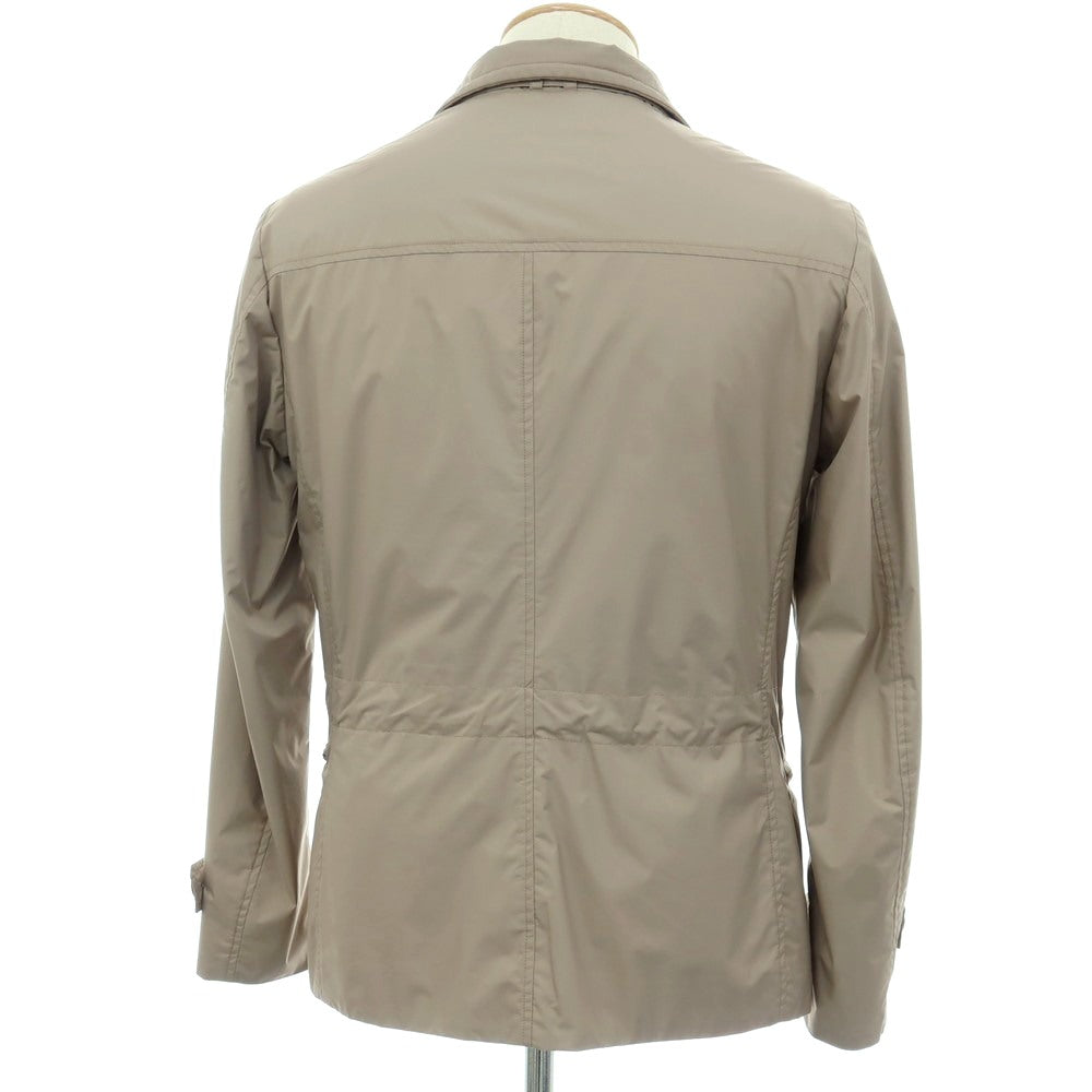 【中古】ムーレー MOORER ACQUA ポリエステル ブルゾン グレージュ【サイズ44】【 状態ランクC 】【 メンズ 】
