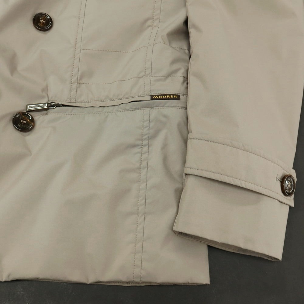 【中古】ムーレー MOORER ACQUA ポリエステル ブルゾン グレージュ【サイズ44】【 状態ランクC 】【 メンズ 】