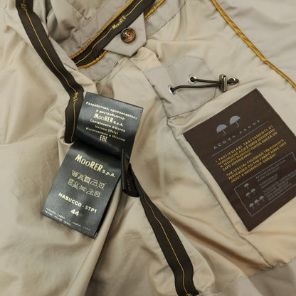 【中古】ムーレー MOORER ACQUA ポリエステル ブルゾン グレージュ【サイズ44】【 状態ランクC 】【 メンズ 】