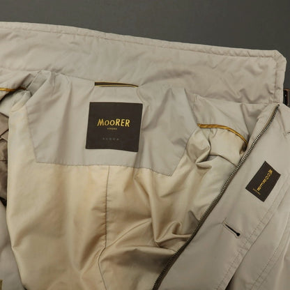 【中古】ムーレー MOORER ACQUA ポリエステル ブルゾン グレージュ【サイズ44】【 状態ランクC 】【 メンズ 】