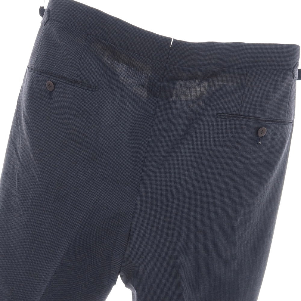 【中古】エスオー SO ウール ドレススラックスパンツ ネイビーxブラック【サイズ表記不明（46位）】【 状態ランクC 】【 メンズ 】