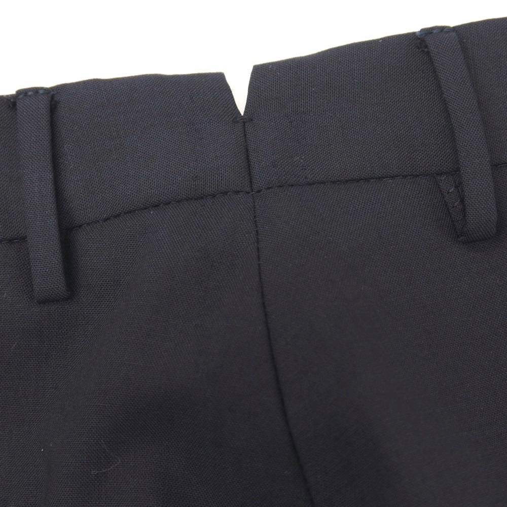【中古】インコテックス スローウェア INCOTEX SLOWEAR ストレッチ ポリエステルウール ドレススラックスパンツ ネイビー【サイズ46】【 状態ランクB 】【 メンズ 】