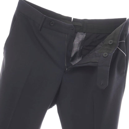 【中古】インコテックス スローウェア INCOTEX SLOWEAR ストレッチ ポリエステルウール ドレススラックスパンツ ネイビー【サイズ46】【 状態ランクB 】【 メンズ 】