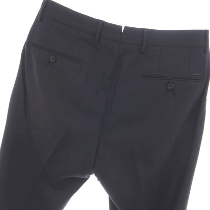 【中古】インコテックス スローウェア INCOTEX SLOWEAR ストレッチ ポリエステルウール ドレススラックスパンツ ネイビー【サイズ46】【 状態ランクB 】【 メンズ 】