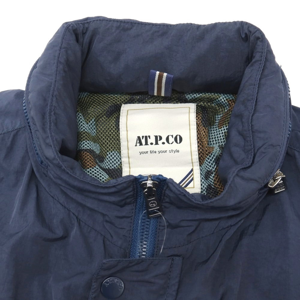 【中古】アティピコ AT.P.CO ナイロン ミリタリージャケット ライトネイビー【サイズM】【 状態ランクC 】【 メンズ 】